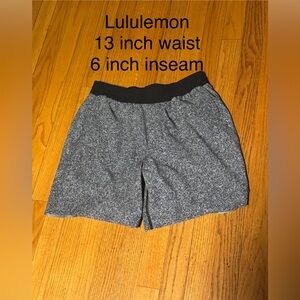 Lululemon Gray/Black Shorts